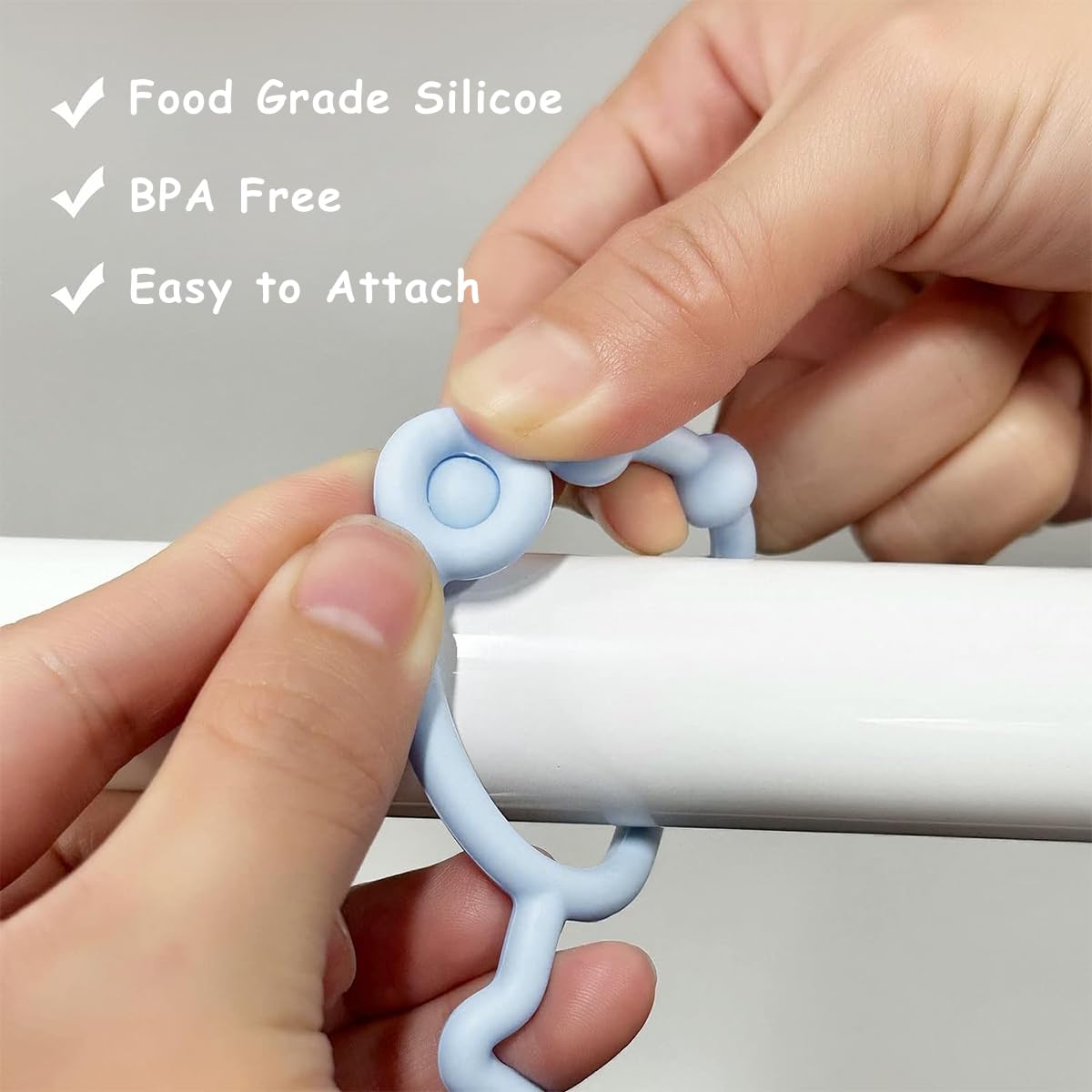 SNOWIE SOFT 2Pcs Anti Lost Silicone Pacifier Holder Chain for Baby Toddlers Pacifier Attachable Chain for Stroller, Crib, Tilasmi Moti for Teething Babies Original Soft Safety Baby Teether Toys SNOWIE SOFT 2Pcs Anti Lost Silicone Pacifier Holder Chain for Baby Toddlers Pacifier Attachable Chain for Stroller, Crib, Tilasmi Moti for Teething Babies Original Soft Safety Baby Teether Toys